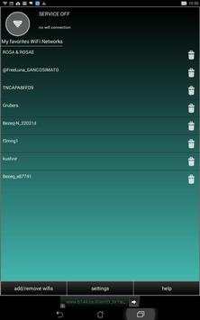 Favorites Wifi - battery save screenshot 12