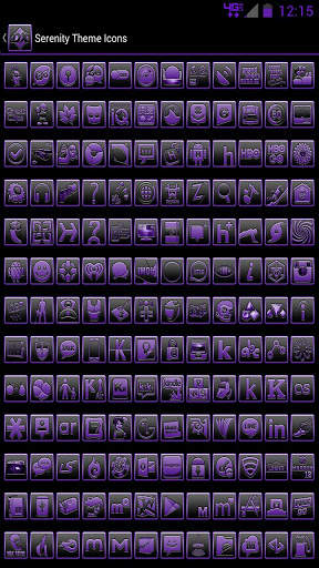 Serenity Launcher Theme Purple screenshot 15