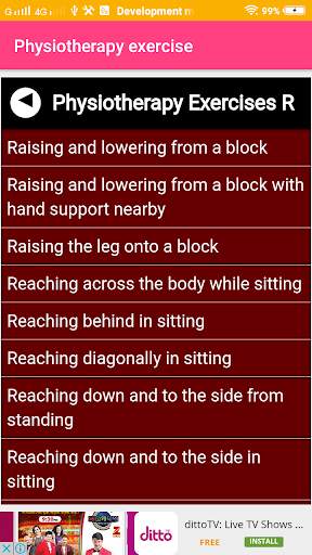 Physiotherapy exercise Guide screenshot 4