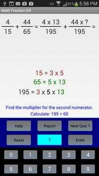 Math Fraction DR screenshot 1