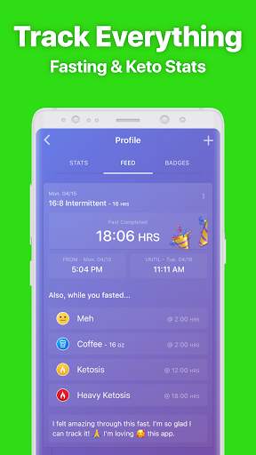 Fasten - Fasting Tracker Free. Zero Carb Diet screenshot 3
