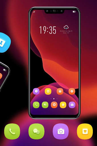 Theme for OS 13 Colorful Glass launcher screenshot 2
