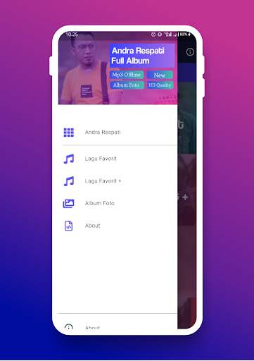 Lagu Andra Respati Offline screenshot 2