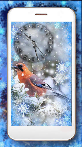 Winter Birds Clock screenshot 6