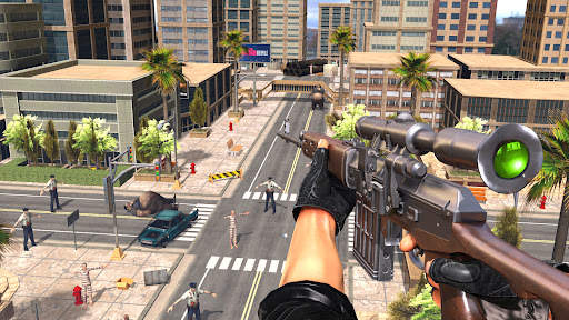 Sniper Zombie Games Offline 3D screenshot 1