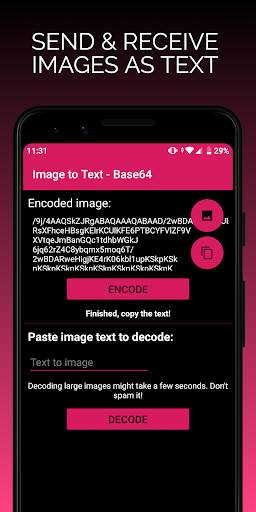 Image to Text - Base64 screenshot 1