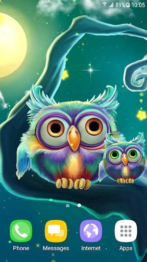 Cute Owls Live Wallpaper screenshot 2