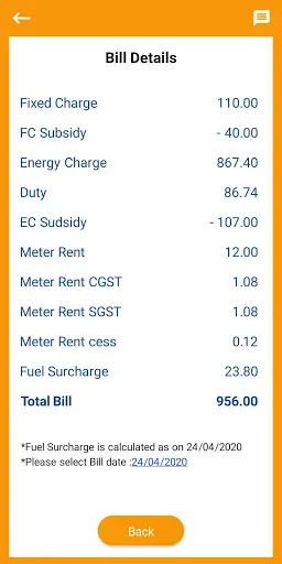 KSEB BILL CALCULATOR screenshot 3