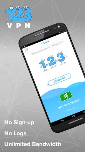 Unlimited FREE VPN - 123VPN screenshot 1