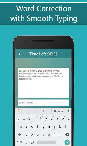Typing Speed Test - Hindi To English Translator screenshot 2
