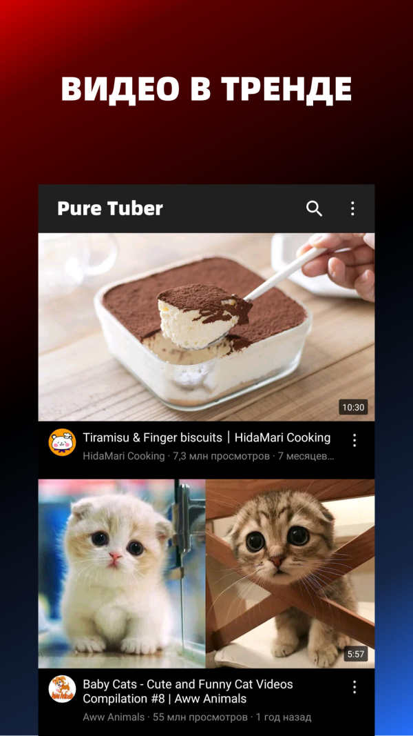 Pure Tuber - Блокировка рекламы видео, бесплатный Premium скриншот 6