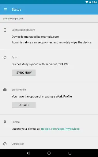 Google Apps Device Policy screenshot 10