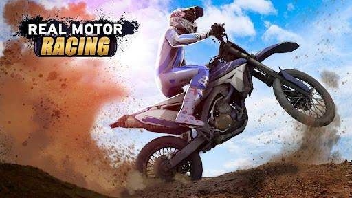 Real Sepeda Motor Cross: Balap screenshot 1