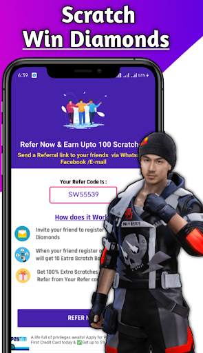 Scratch and Win Free Diamond and Elite Pass screenshot 3