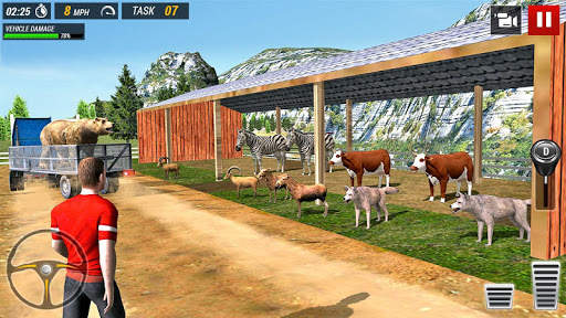 Offroad Truck Animal Transport Games screenshot 7