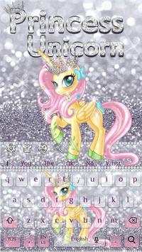 Cute Princess Unicorn Keyboard 4 تصوير الشاشة