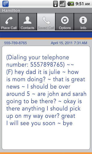 Hamilton CapTel screenshot 2