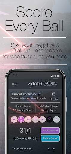Cricket Scoring App screenshot 1
