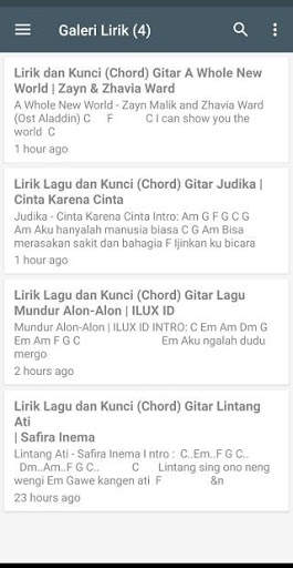 Galeri Lirik Musik 1.1 screenshot 3