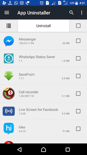 Easy App Uninstaller | App Remover | Space Cleaner 1 تصوير الشاشة