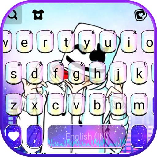Club Doodle DJ Keyboard Background 1.0
