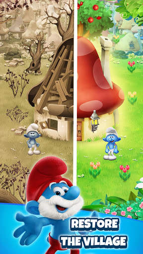 Smurfs Bubble Shooter Story 3 تصوير الشاشة