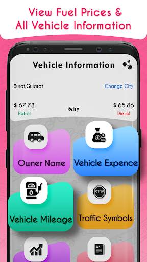 RTO vehicle info screenshot 1