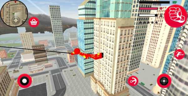 Iron Stickman Rope Hero War Gangstar OffRoad screenshot 2