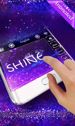 3D Diamonds GO Keyboard Animated Theme screenshot 6