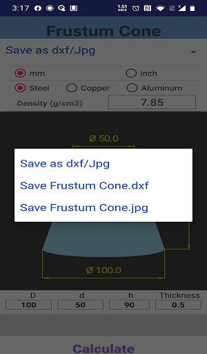 cone calculator screenshot 12