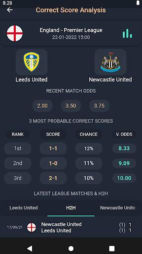 Correct Score King screenshot 1