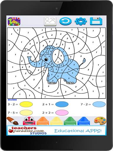 Kids Math Paint by Number Game screenshot 10