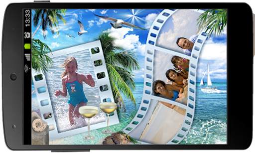 Summer Beach Photo Frame 2 تصوير الشاشة