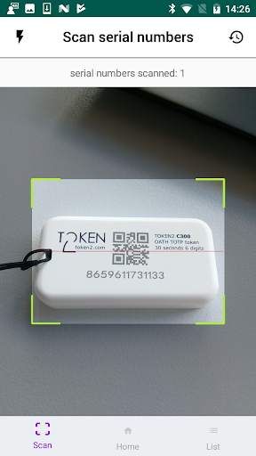TOKEN2 Serial number reader screenshot 1