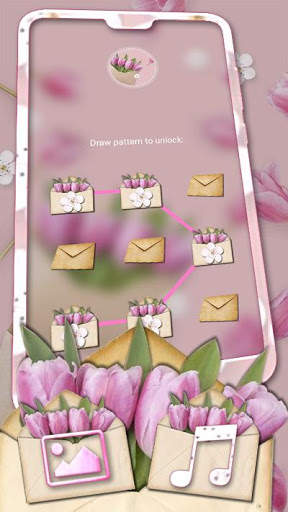 Pink Flower Gift Theme Launcher screenshot 4