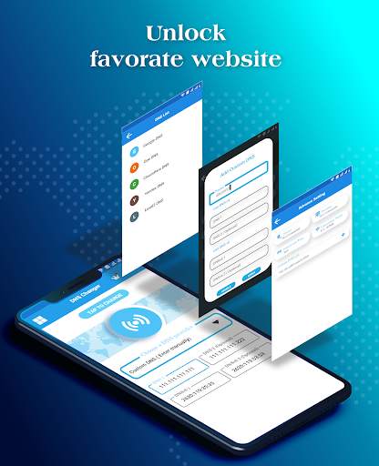 DNS Changer – Unlock Website - Mobile Data & Wifi screenshot 1