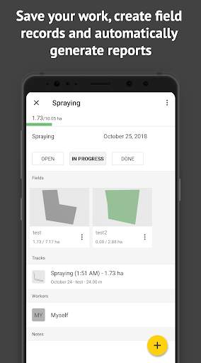 FieldBee tractor GPS navigation screenshot 5