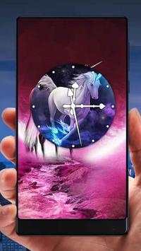Unicorn Analog Clock Live Wallpaper screenshot 4