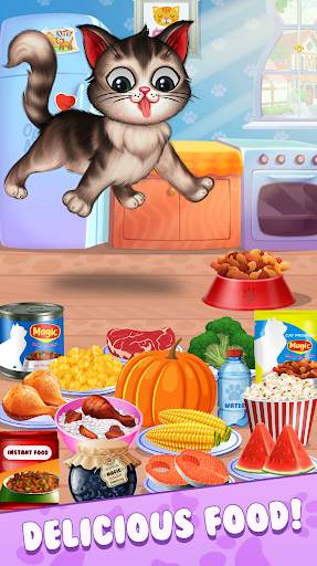 My Fluffy Kitty: Talking Pet DayCare Game For Kids screenshot 4