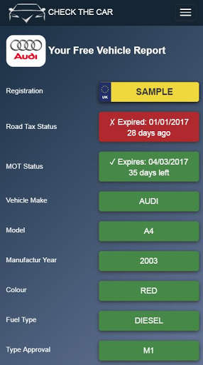 Free Car Check UK - Check The Car screenshot 13