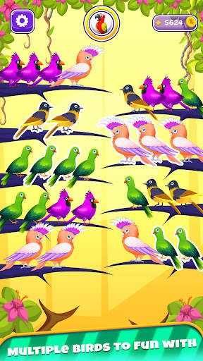 Color Bird Sort Puzzle Games screenshot 2