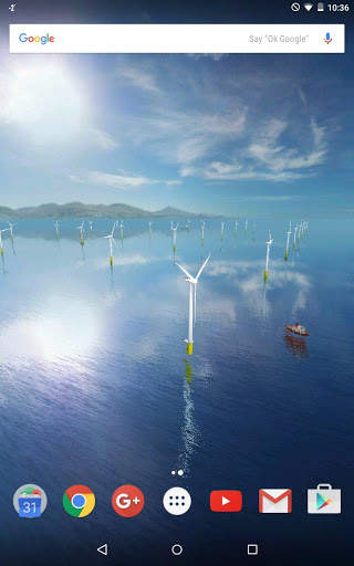 Coastal Wind Farm 3D Live Wallpaper screenshot 4