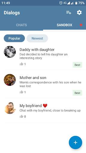 Fake Chat Messenger — TeleFake screenshot 3