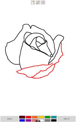 How to Draw A Rose Free screenshot 7