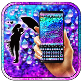 Galaxy Glitter Keyboard Theme icon
