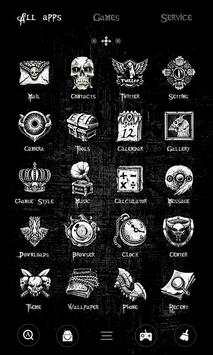 Black Night GO Launcher Theme screenshot 3