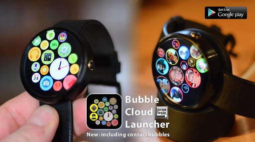 Bubble Cloud Tile Launcher Watch face (WearOS) screenshot 8
