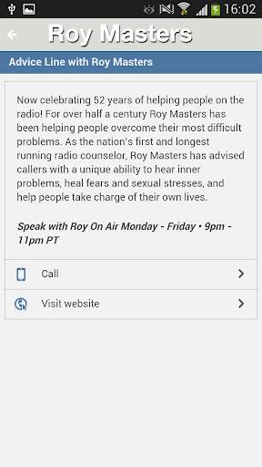 Roy Masters Advice Line App screenshot 4