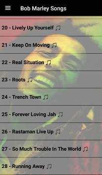 BOB MARLEY SONGS 2019 OFFLINE ( 50 SONGS ) screenshot 5