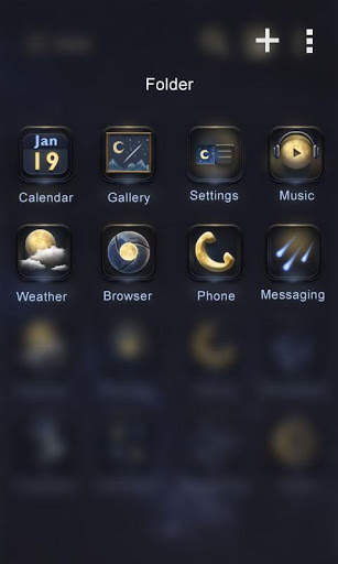 Moon GO Launcher Theme screenshot 4